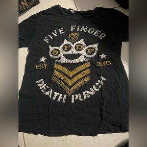 Five Finger Death Punch Brass Knuckles t-shirt